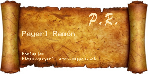 Peyerl Ramón névjegykártya