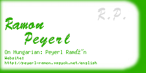 ramon peyerl business card